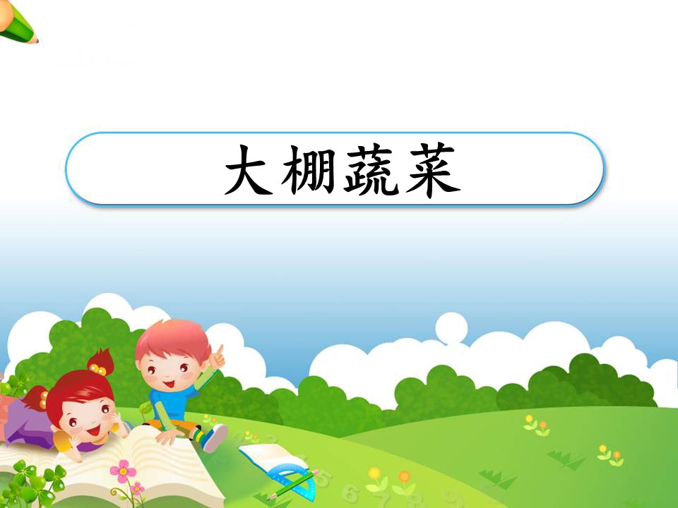 大棚蔬菜课件ppt模板