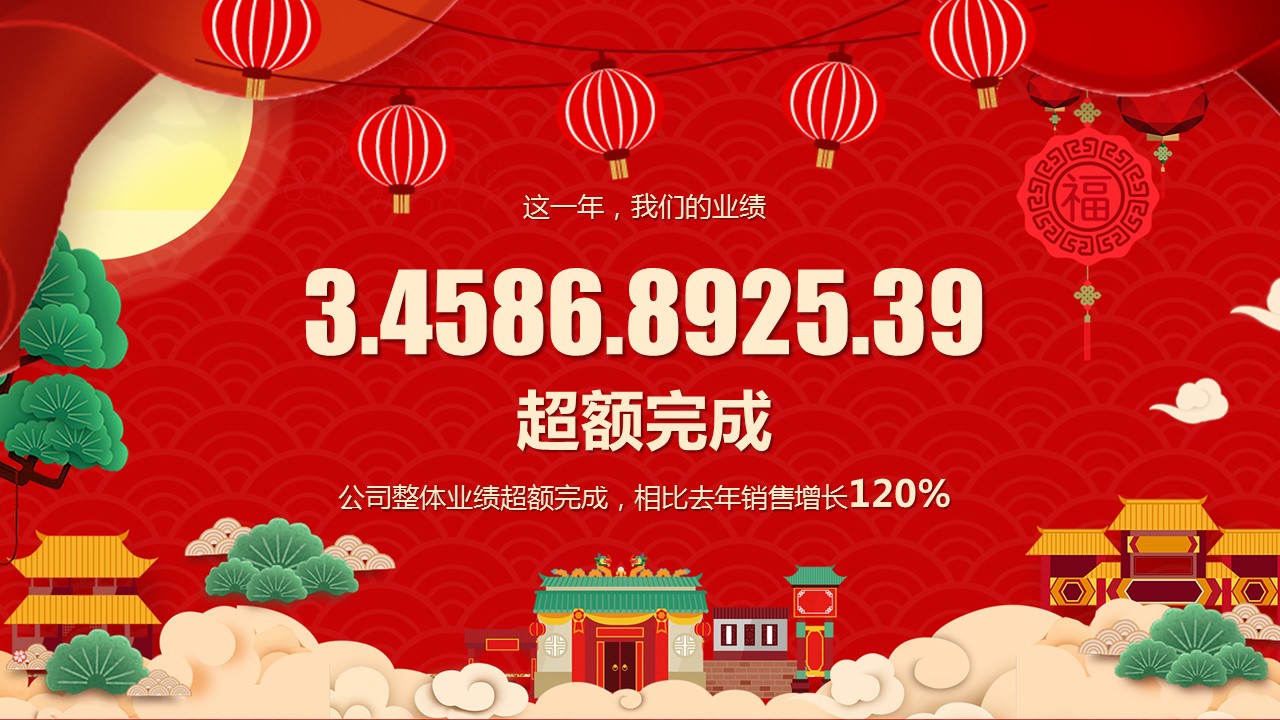 公司年会邀请ppt模板