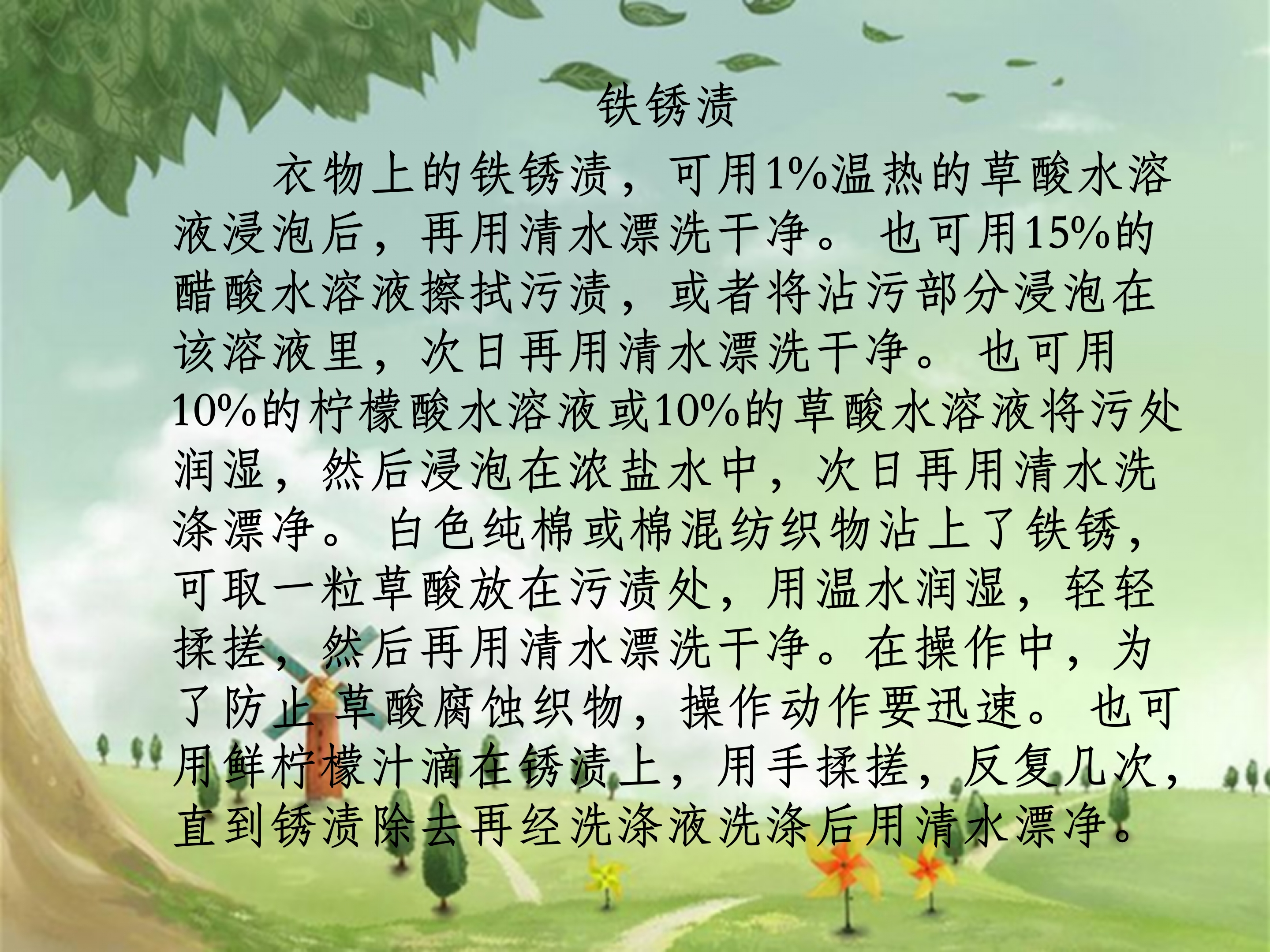 生活小常识ppt模板