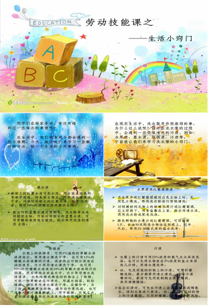 生活小常识ppt模板