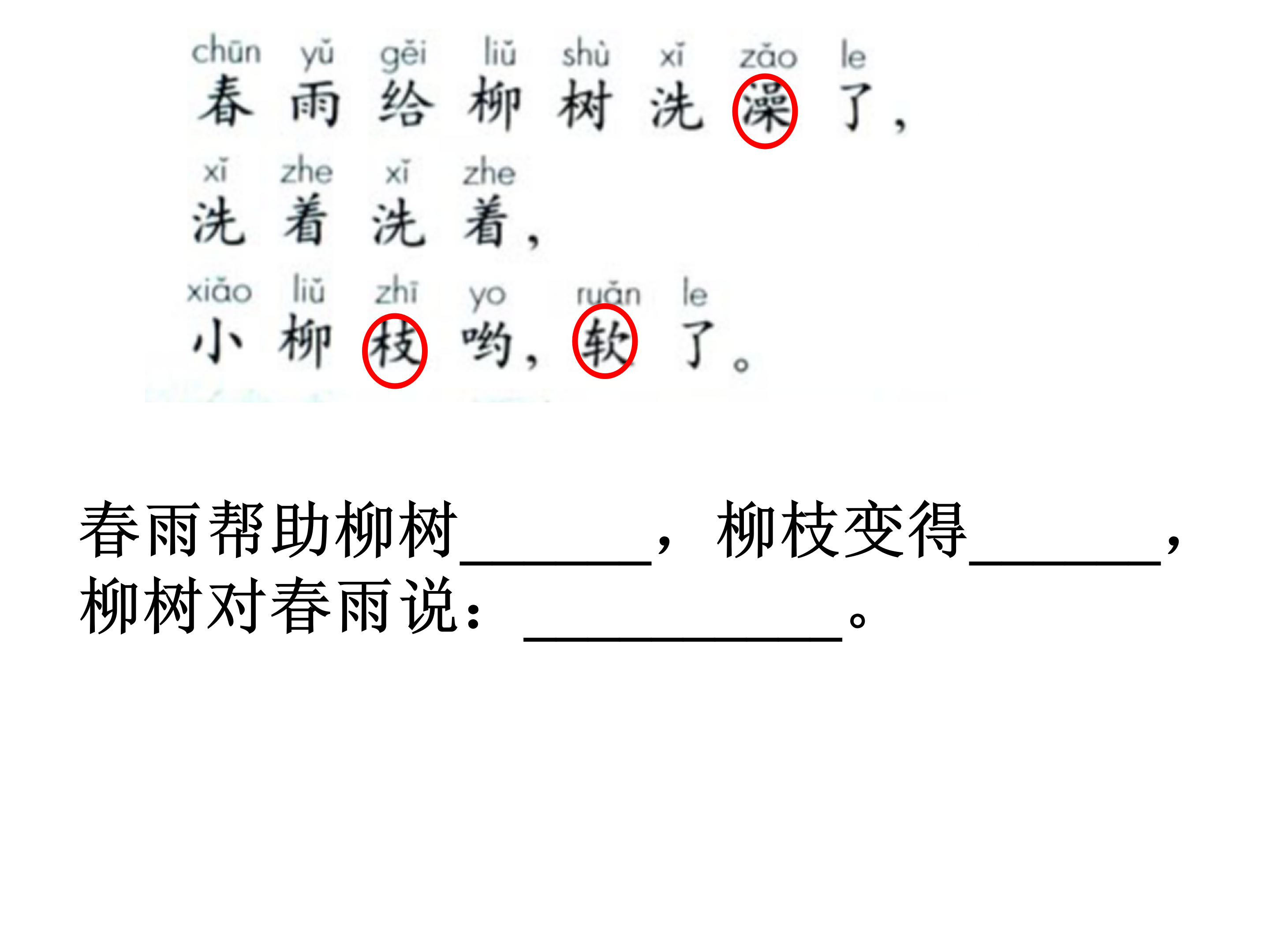 人教版柳树醒了ppt模板