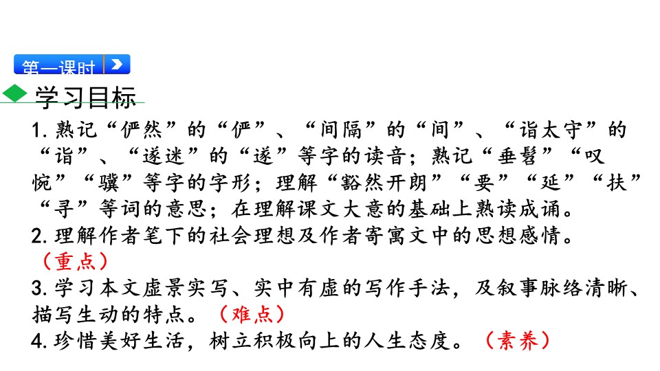 桃花源记课件ppt