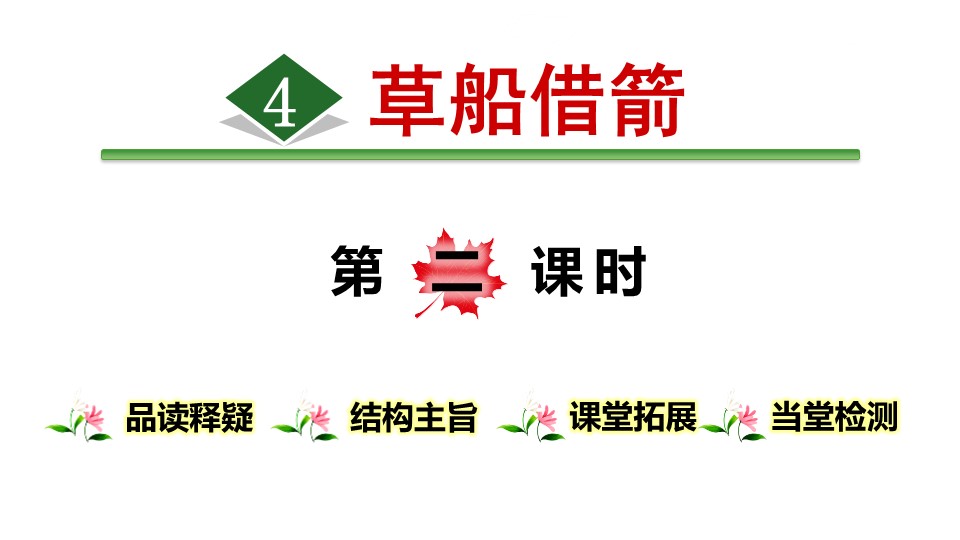 五下草船借箭ppt模板