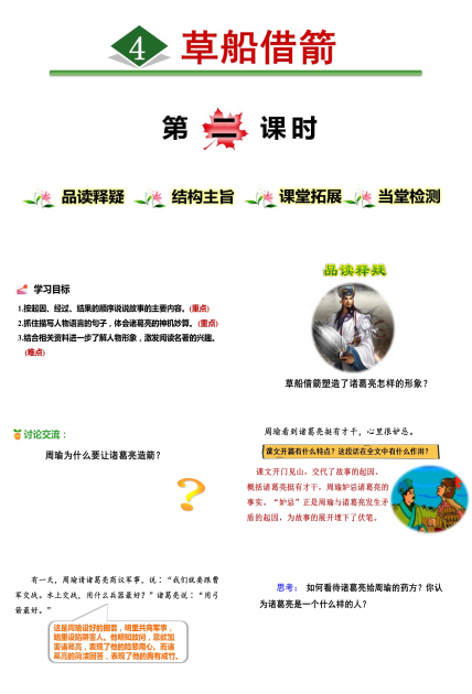 五下草船借箭ppt模板