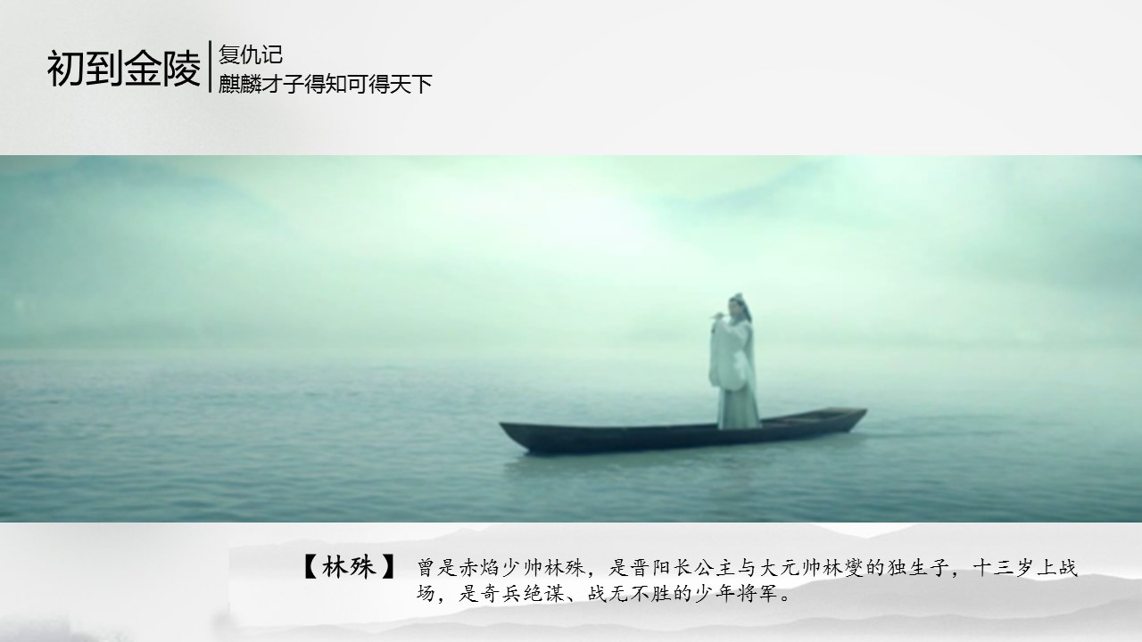 电视剧鉴赏-琅琊榜ppt模板