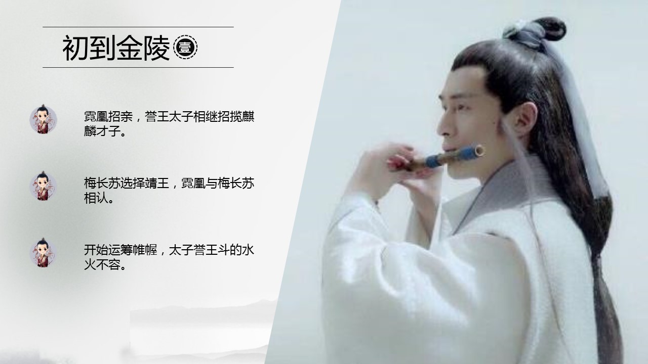 电视剧鉴赏-琅琊榜ppt模板