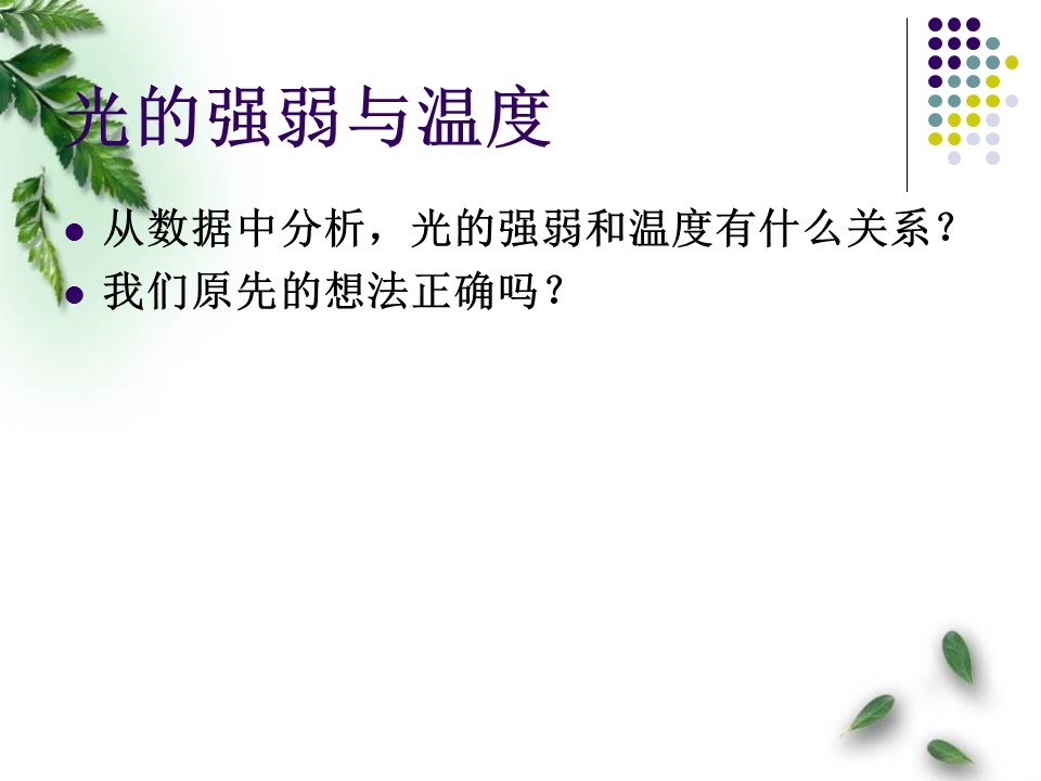 物理课件五年级科学光与热ppt模板