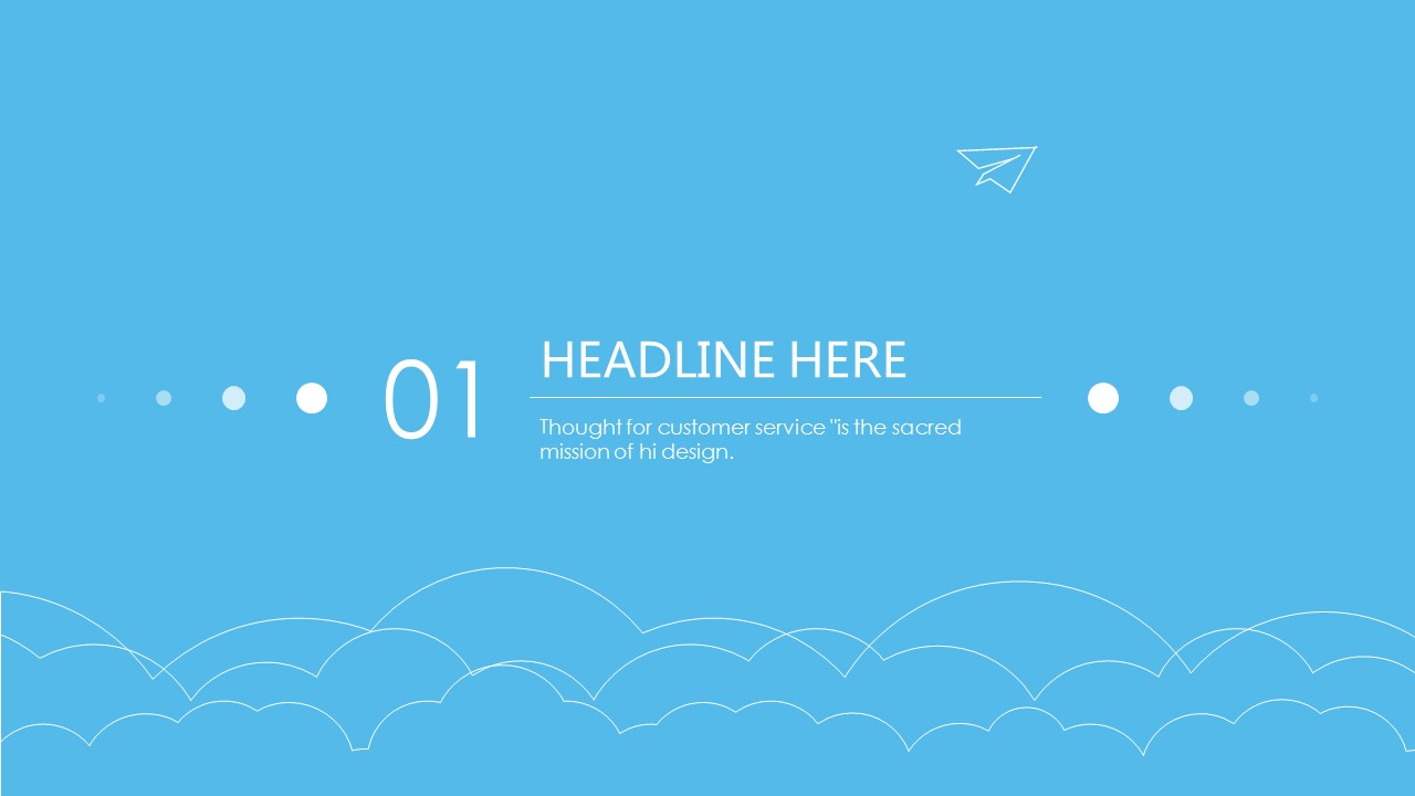 纯蓝底通用ppt模板