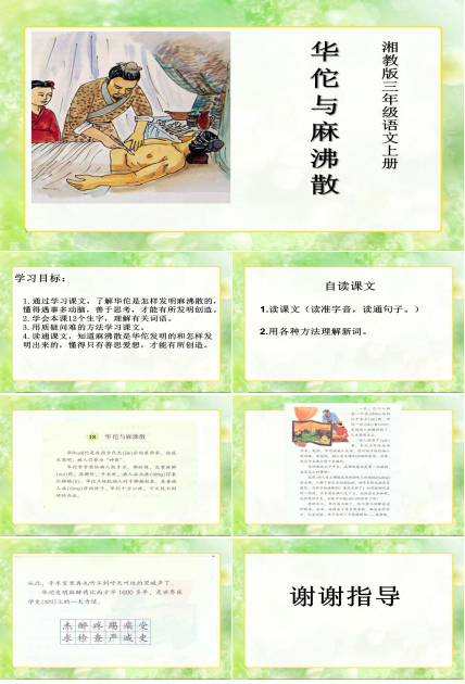 麻醉相关-华佗与麻沸散ppt课件