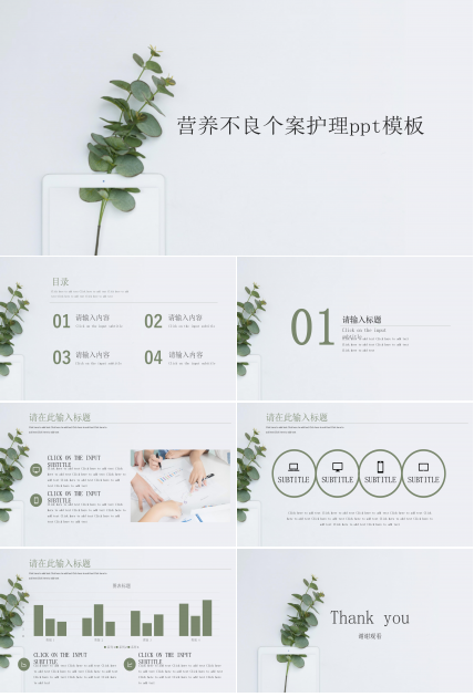 营养不良个案护理ppt模板