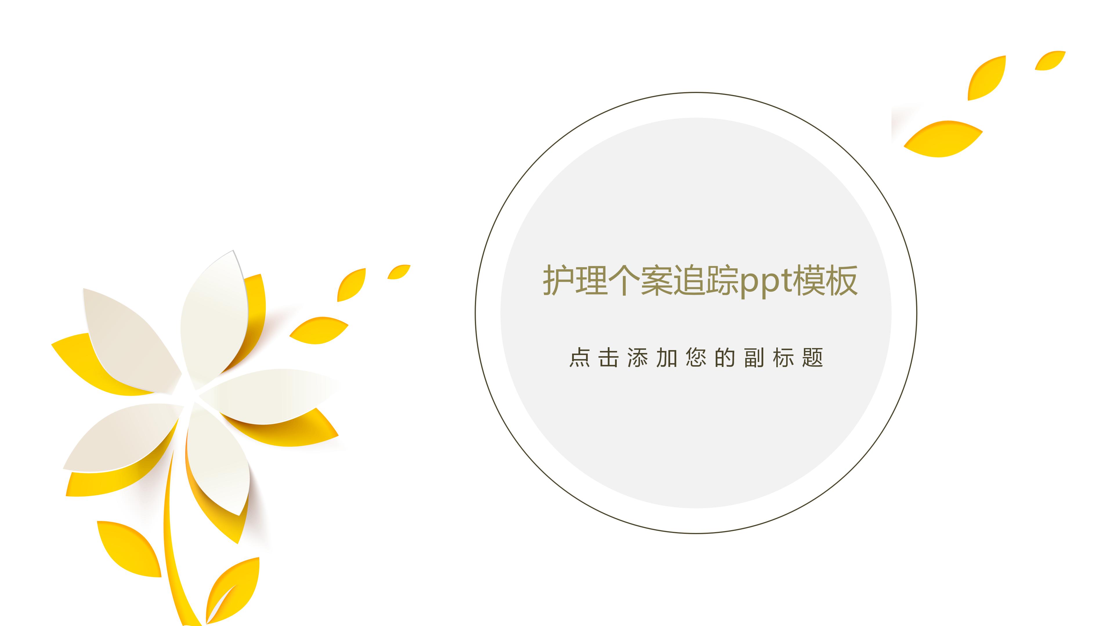 护理个案追踪ppt模板
