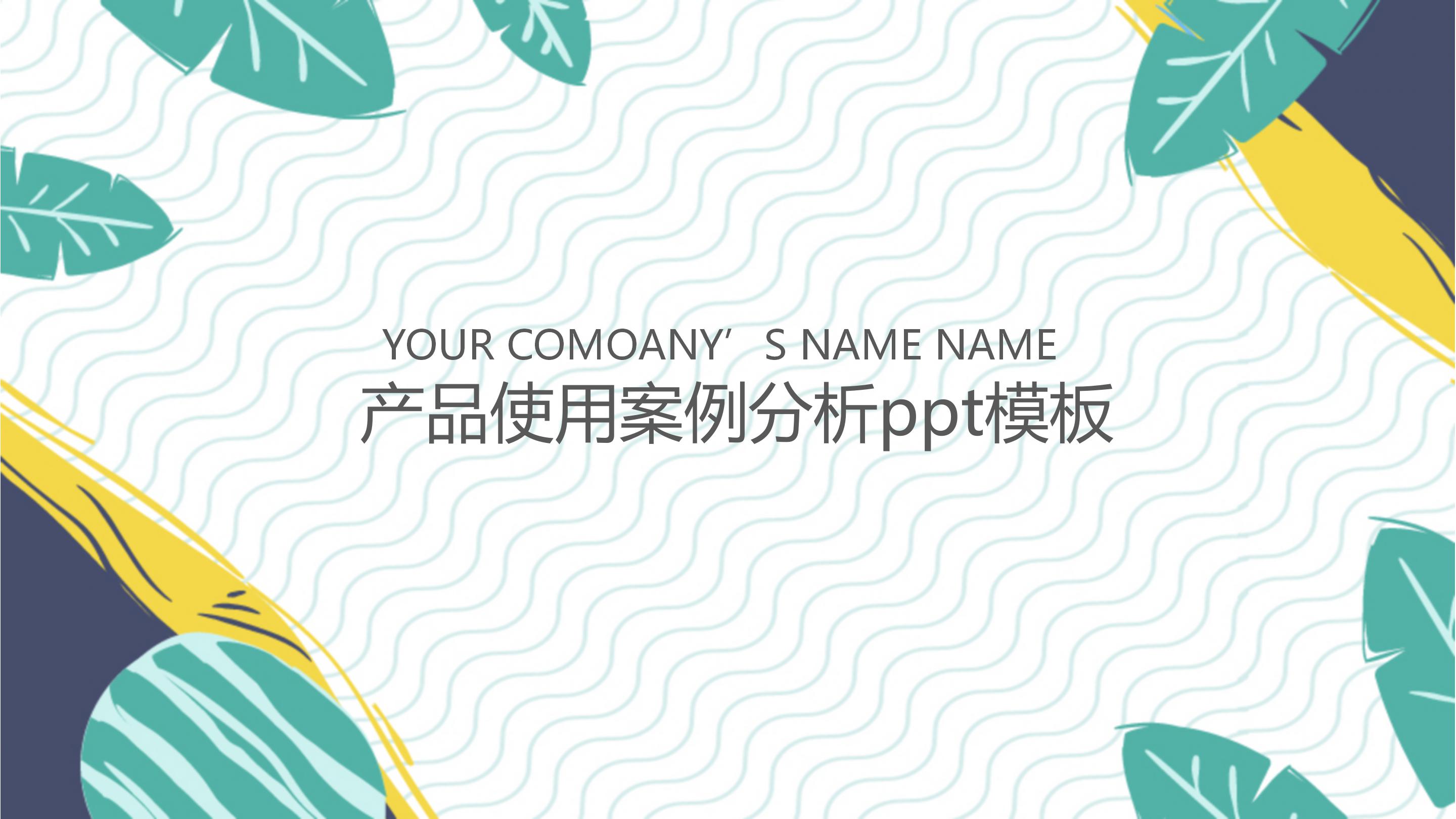 产品使用案例分析ppt模板