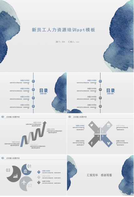 新员工人力资源培训ppt模板