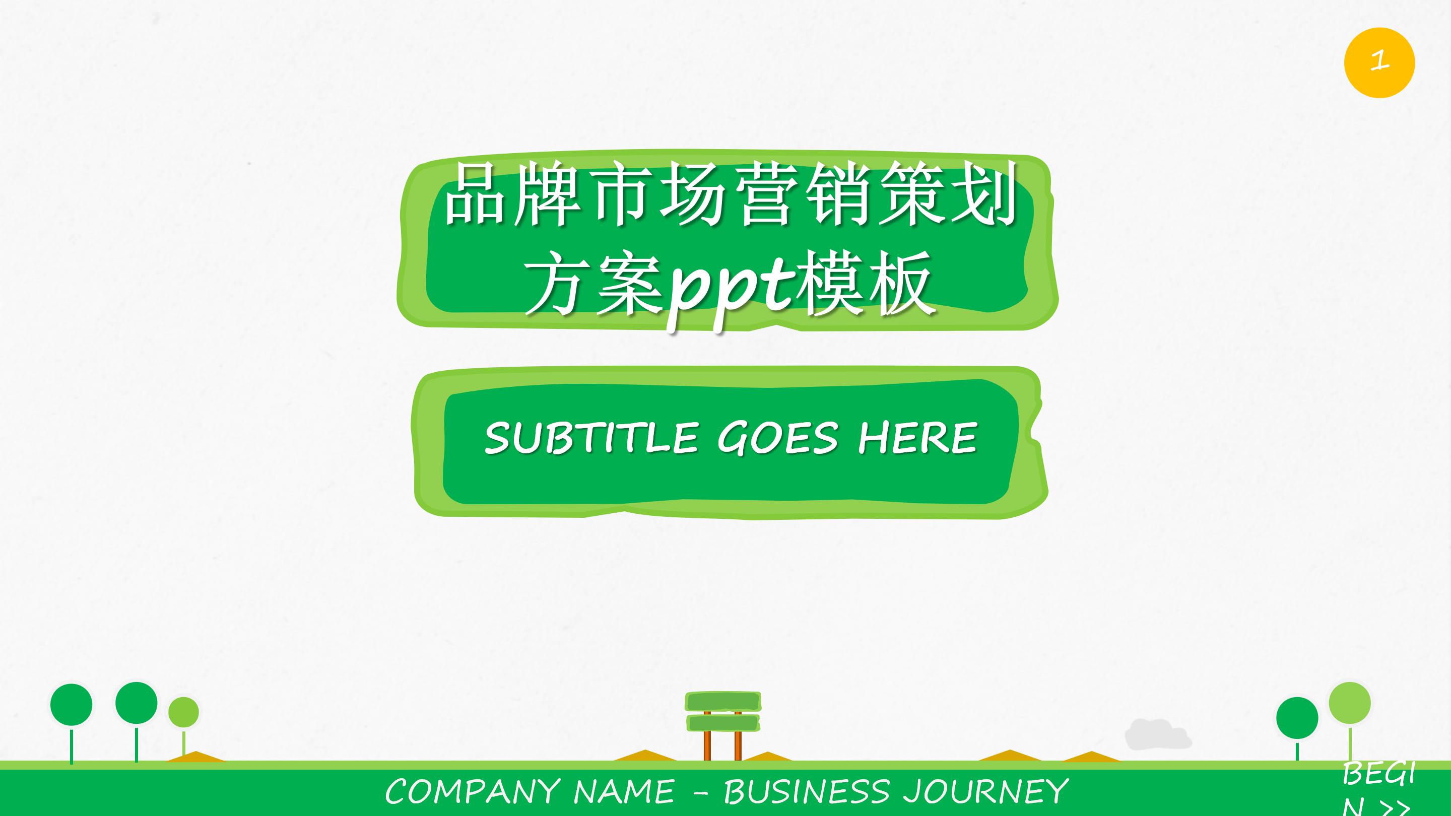 品牌市场营销策划方案ppt模板