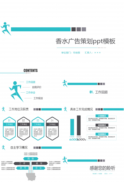 香水广告策划ppt模板