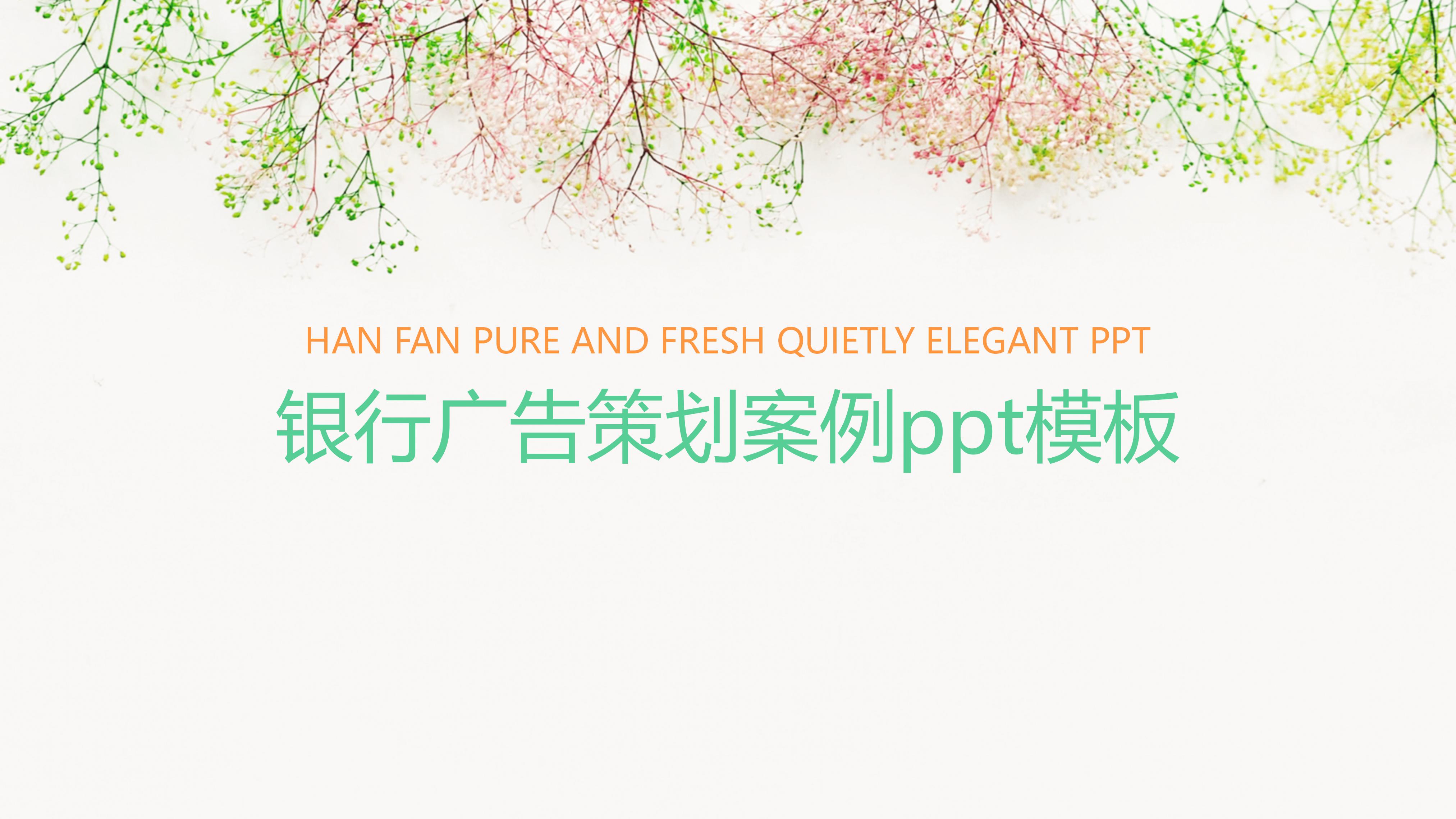 银行广告策划案例ppt模板