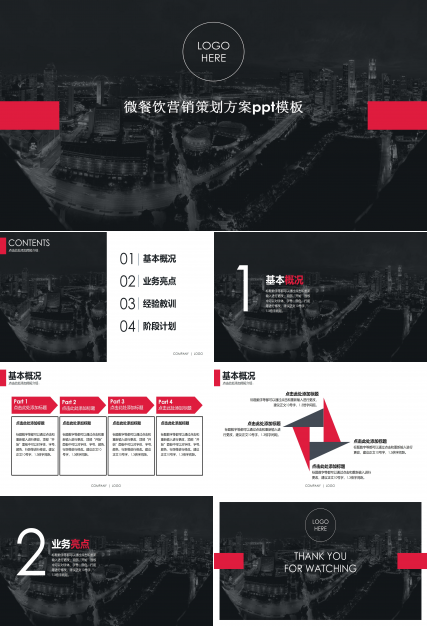 微餐饮营销策划方案ppt模板