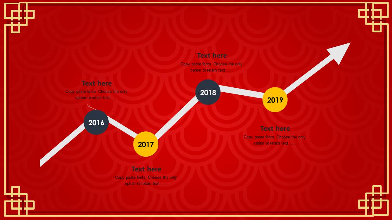 创意吉祥简约新年春节主题ppt模板