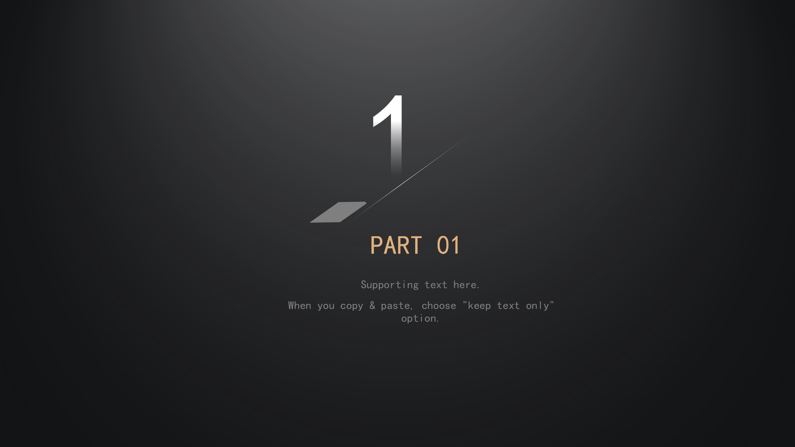 大气极简黑色商务PPT模板