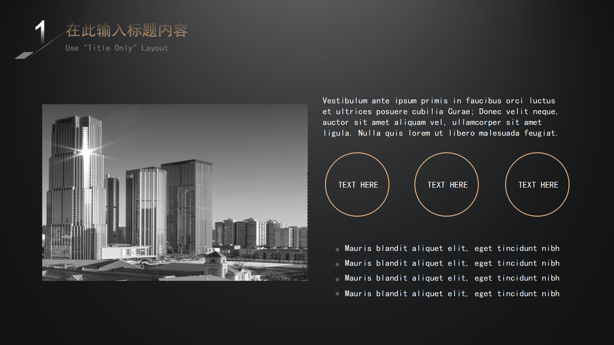 大气极简黑色商务PPT模板