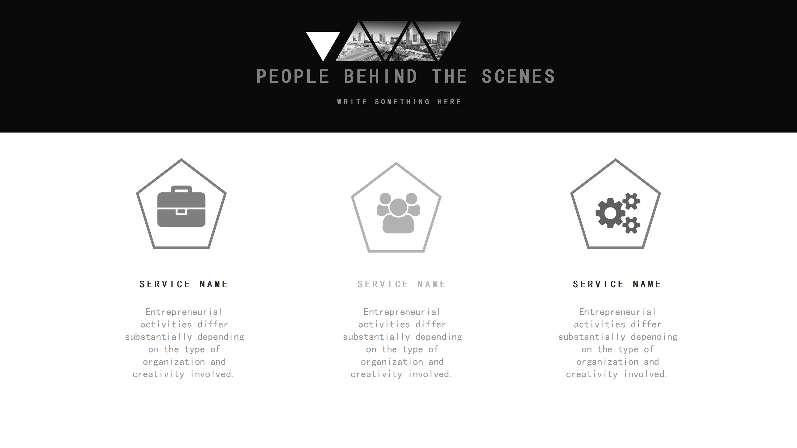 时尚黑色大气杂志风PPT模板