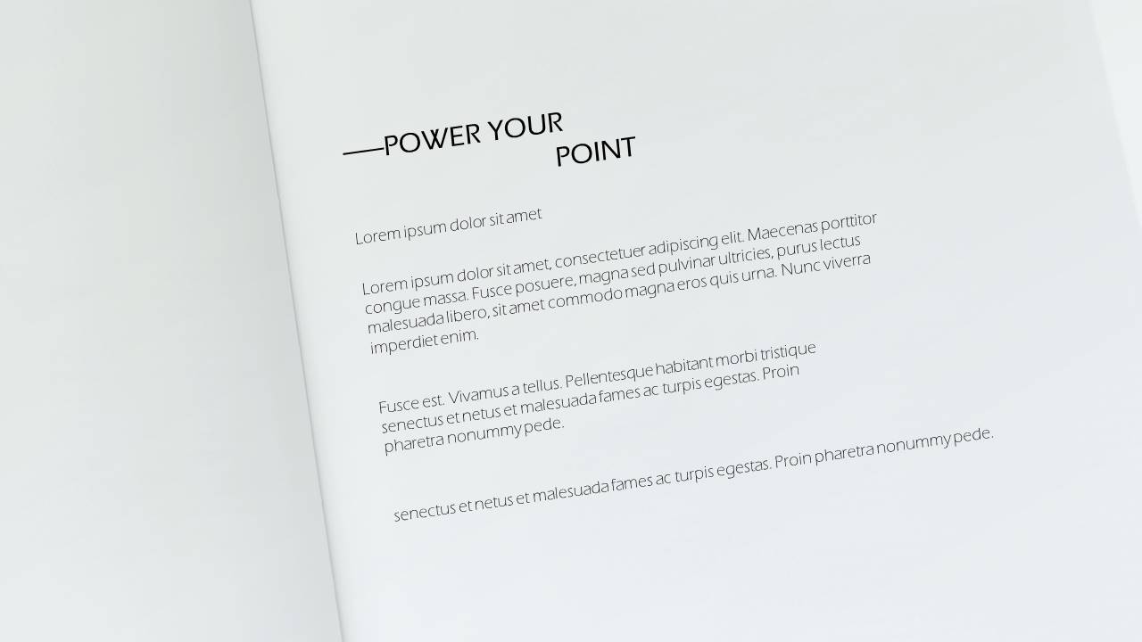 创意书本纸张文本PPT模板