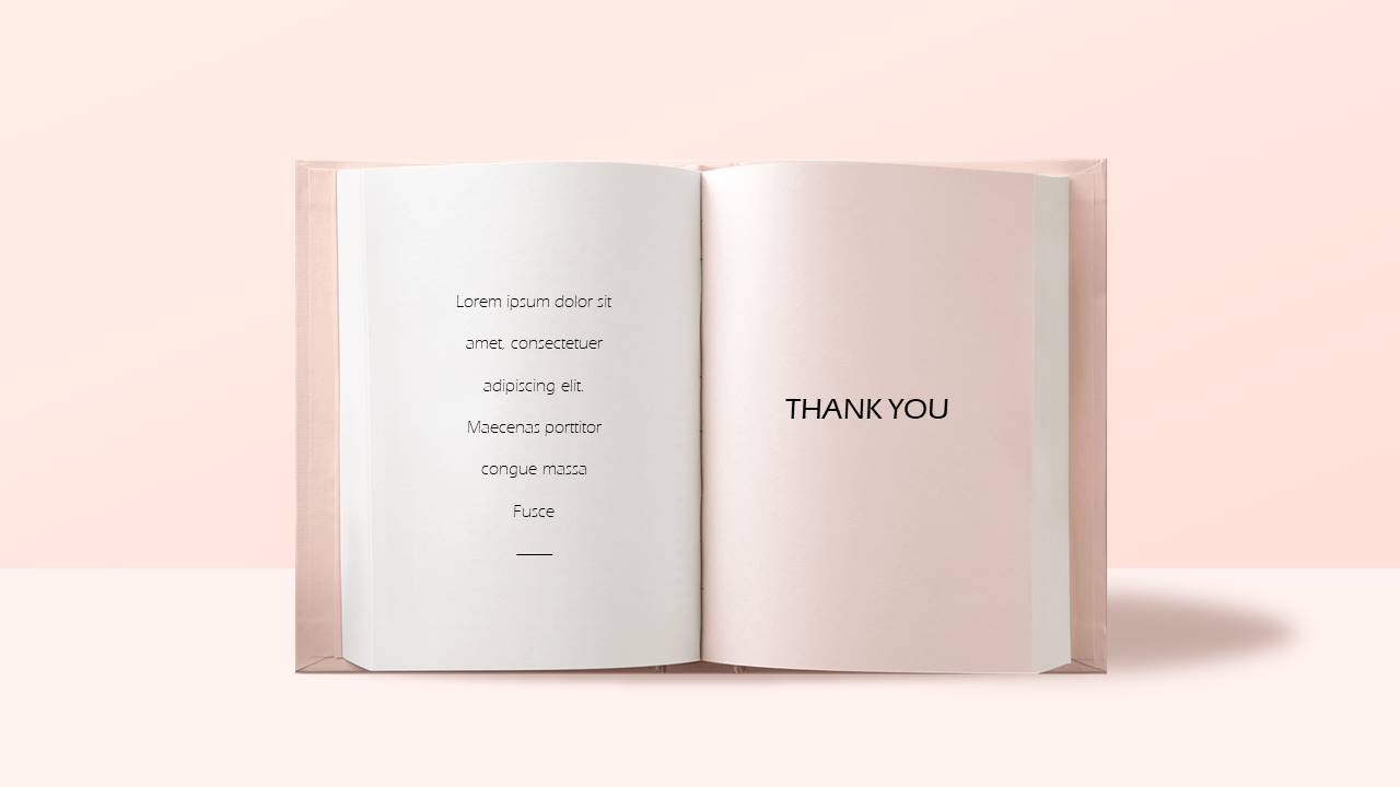 创意书本纸张文本PPT模板