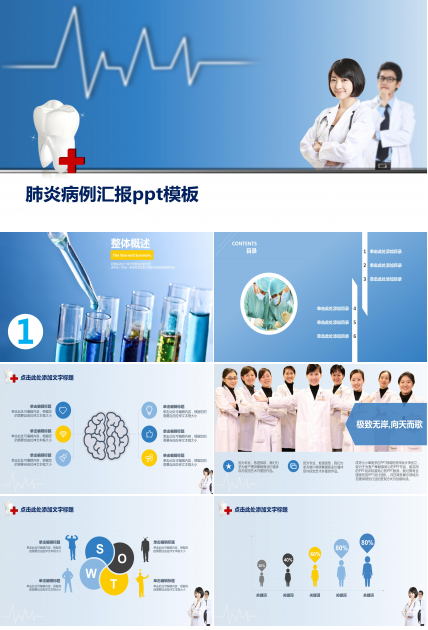 肺炎病例汇报ppt模板