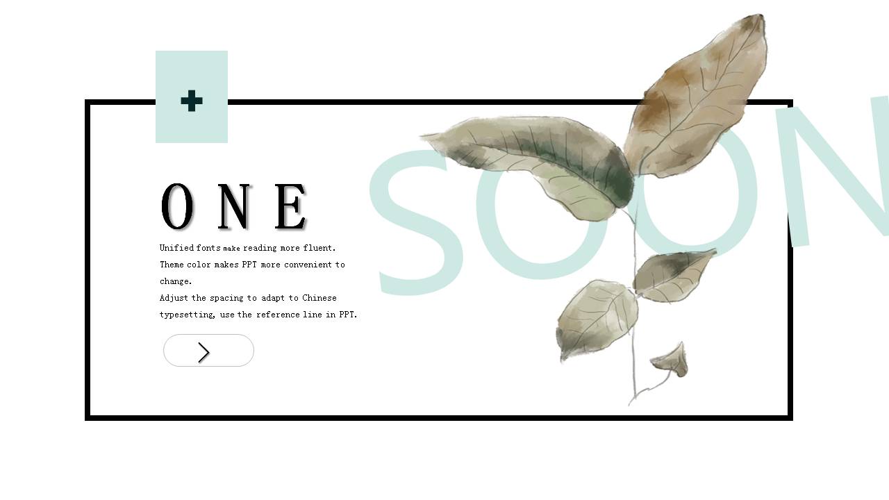 清新薄荷绿杂志风PPT模板