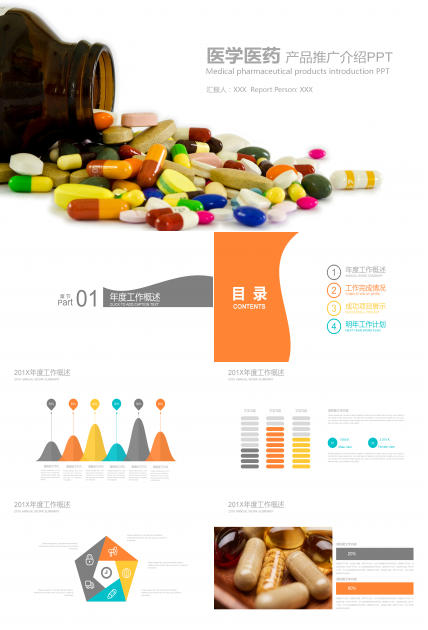 医学医药产品推广PPT模板