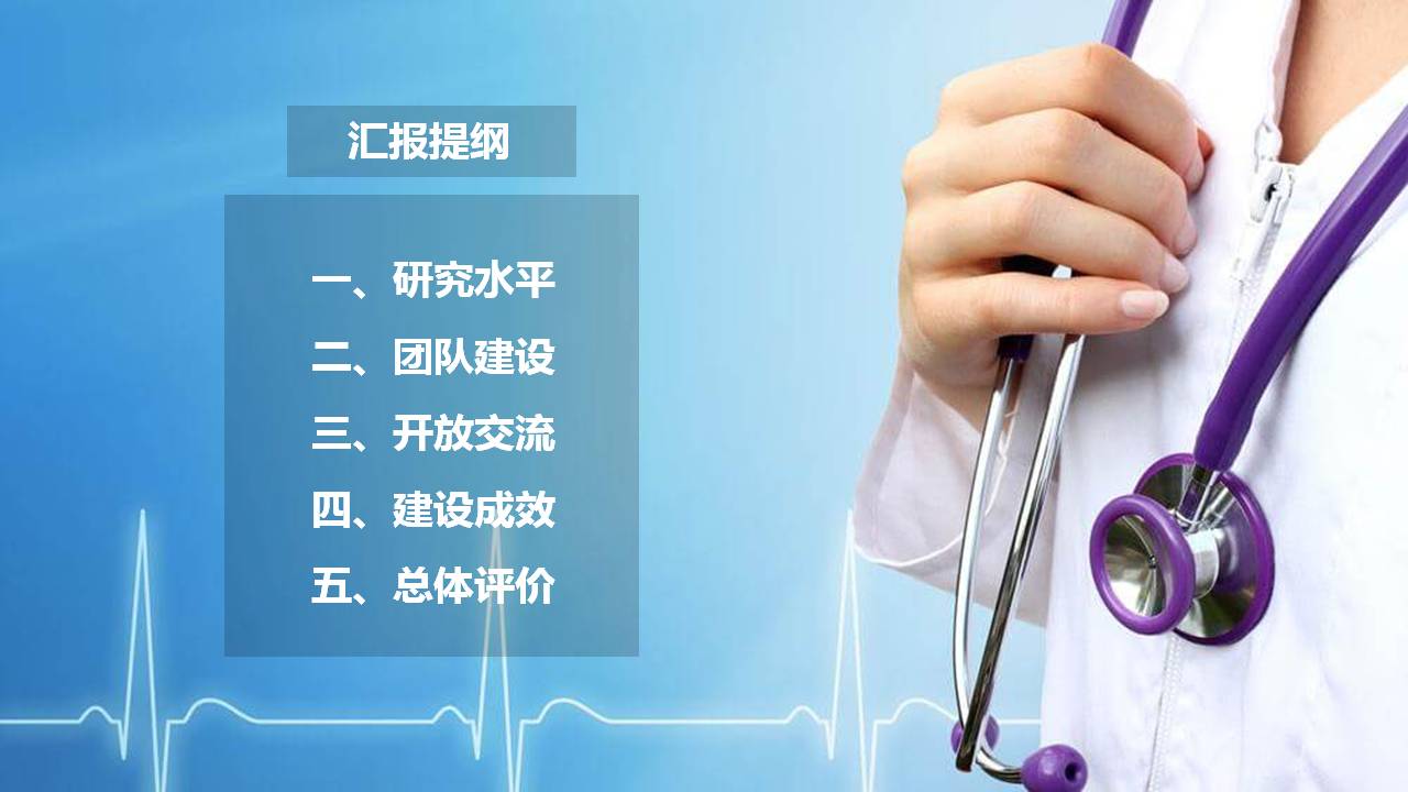 医生工作汇报总结PPT模板