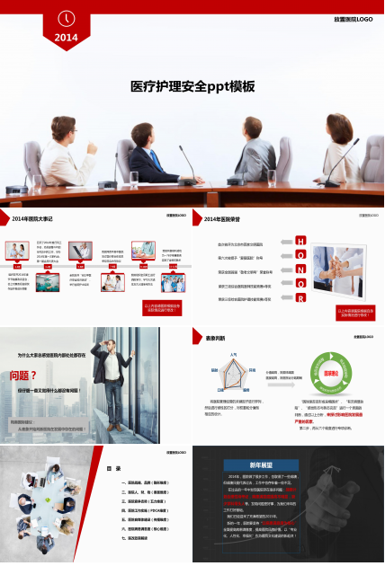 医疗护理安全ppt模板