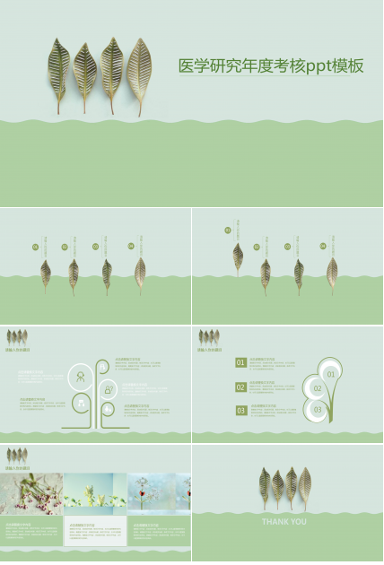 医学研究年度考核ppt模板