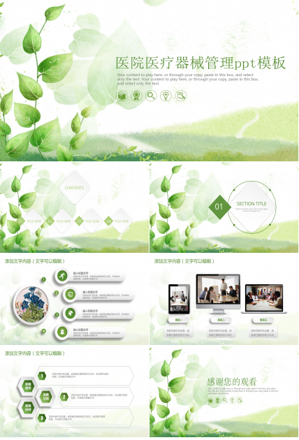 医院医疗器械管理ppt模板