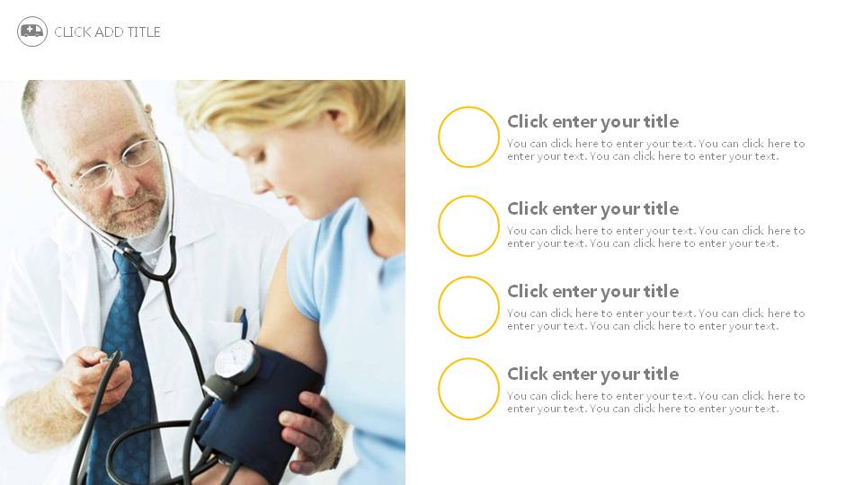 绿色微立体医院PPT模板