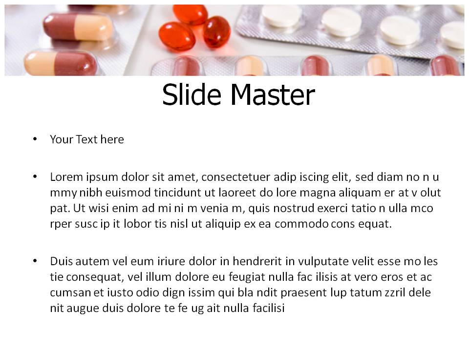 胶囊体温计温度计背景的医药医学PPT模板