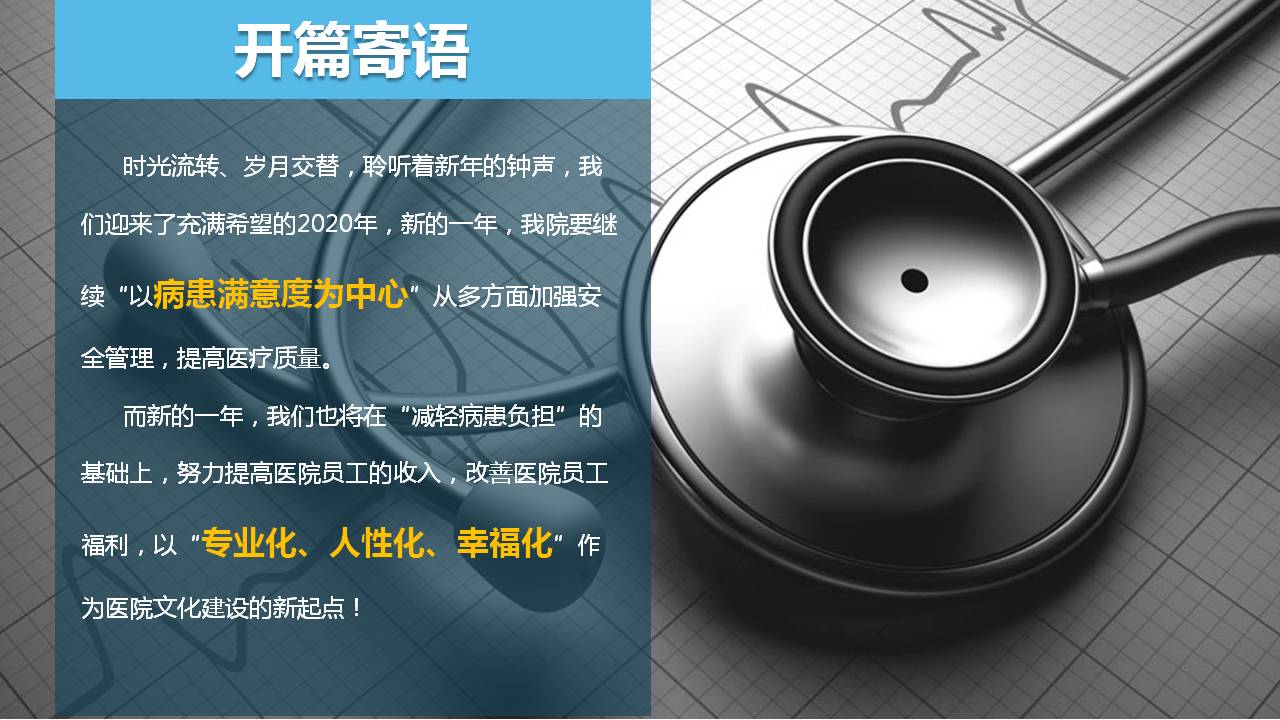 年度工作计划医学PPT模板