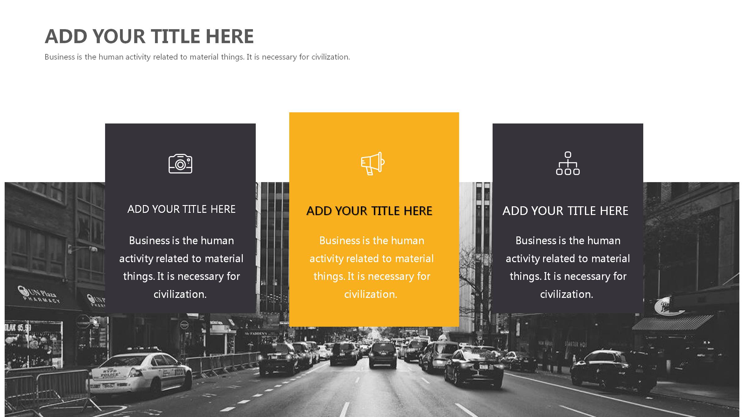 欧美风大气简约商务PPT模板