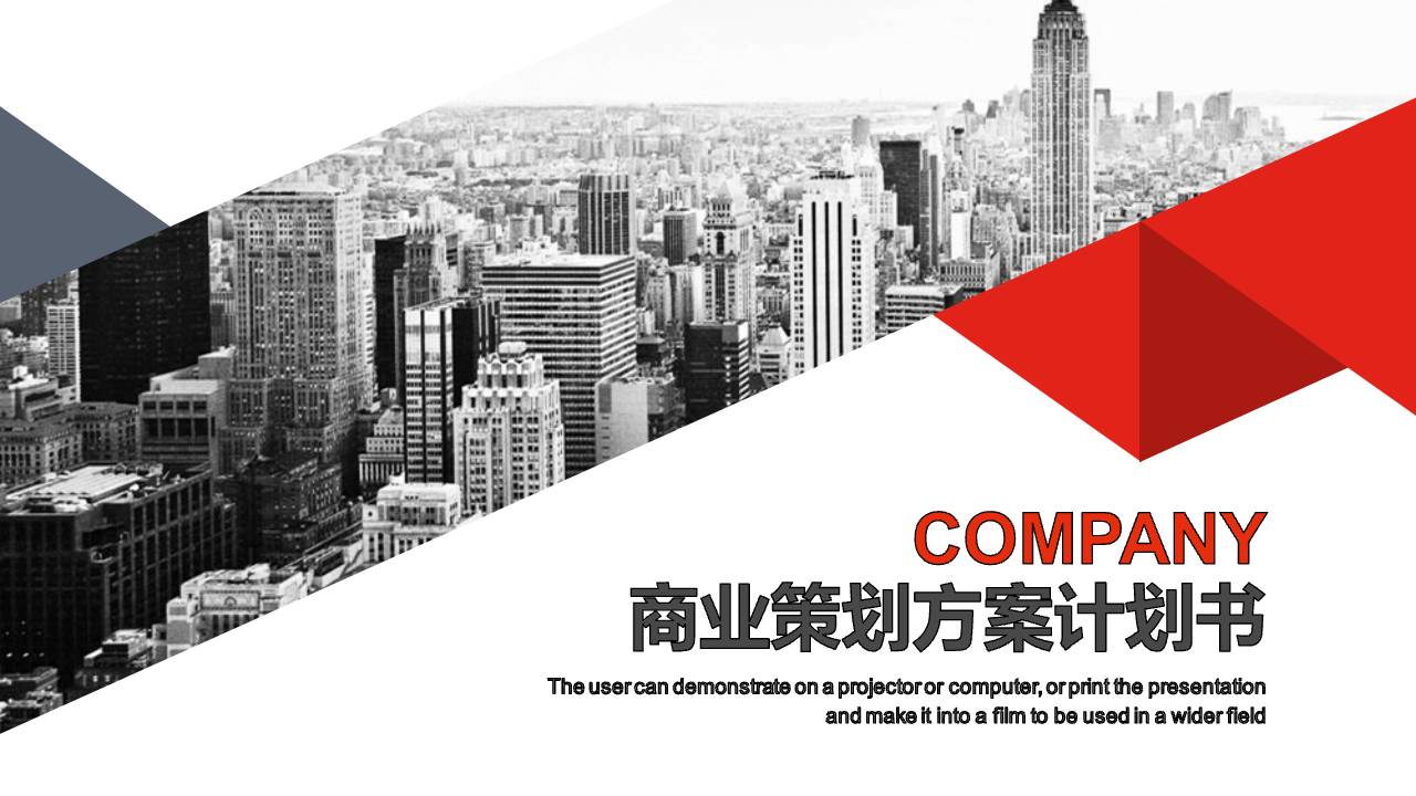 大气商业策划方案计划书PPT模板