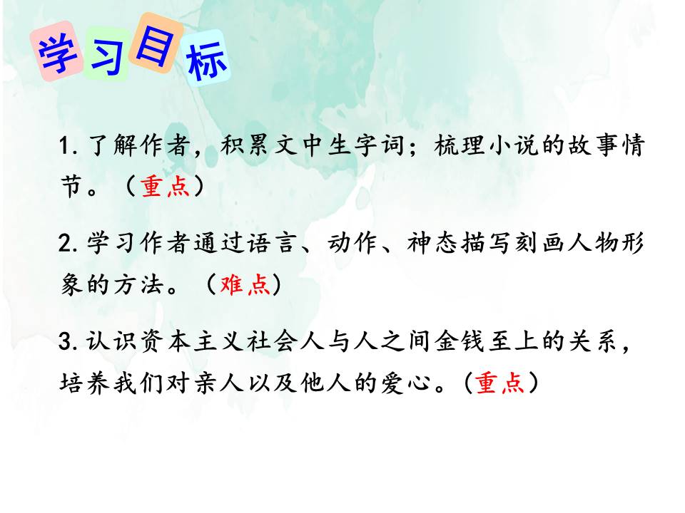 我的叔叔于勒ppt模板