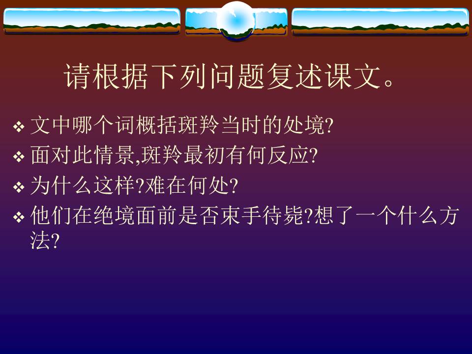 《斑羚飞渡》人教版课件ppt模板