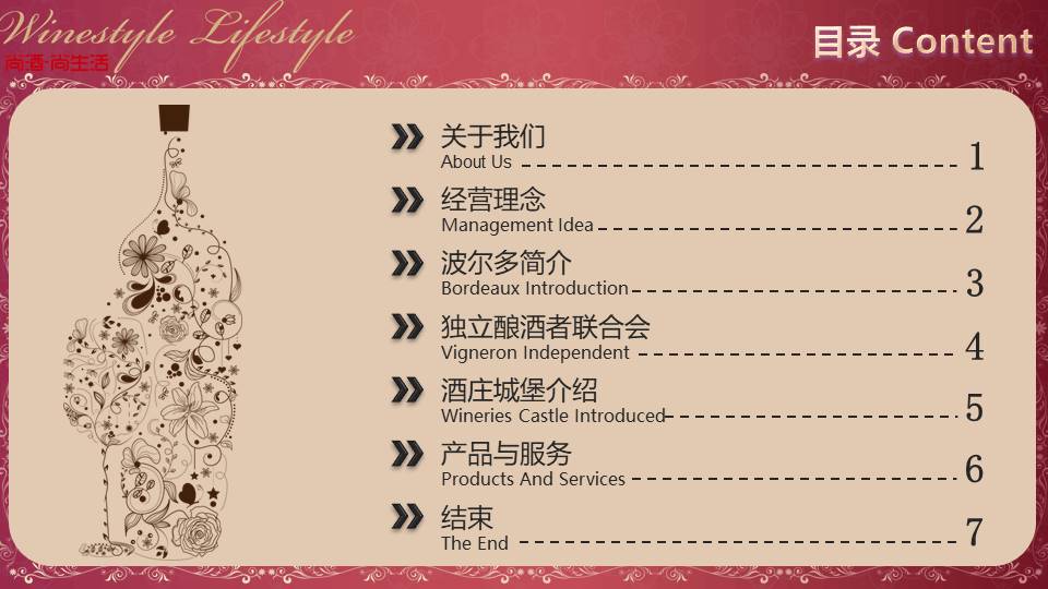 红酒ppt模板企业介绍