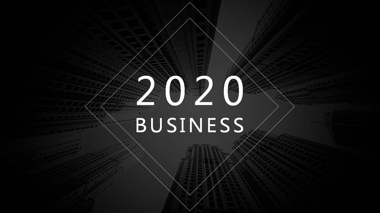 个性素雅黑灰商务PPT模板