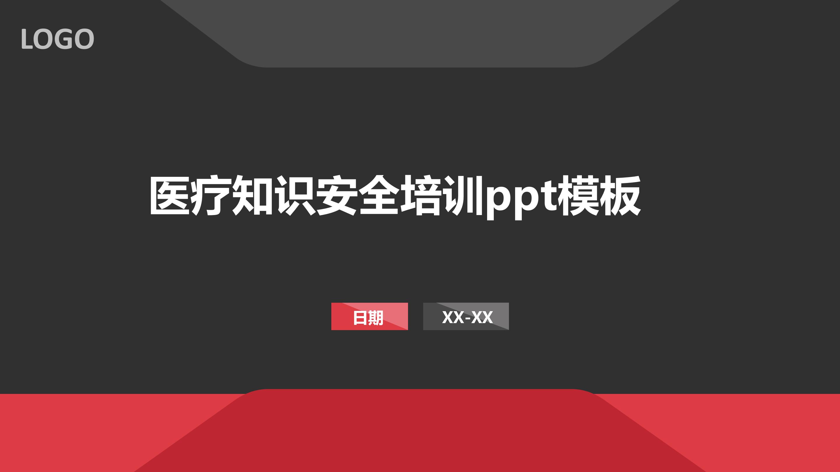 医疗知识安全培训ppt模板