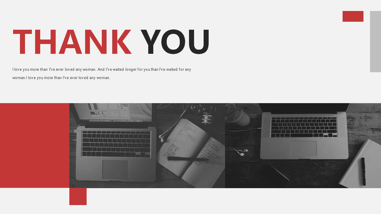 大气简约红色商务PPT模板