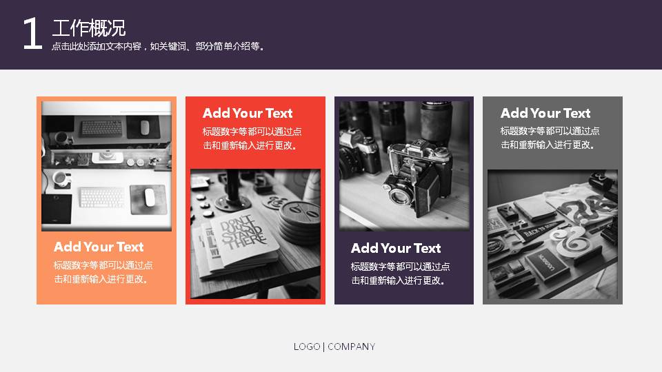 商务报告工作汇报PPT模板