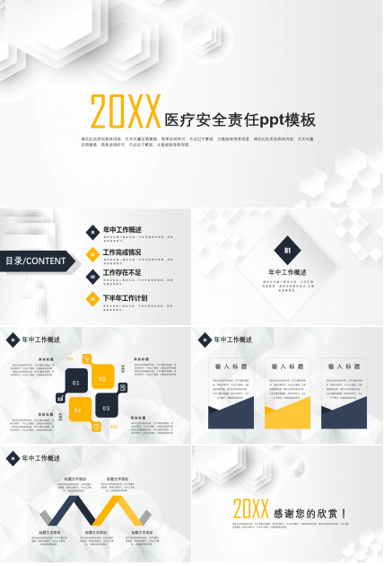 医疗安全责任ppt模板