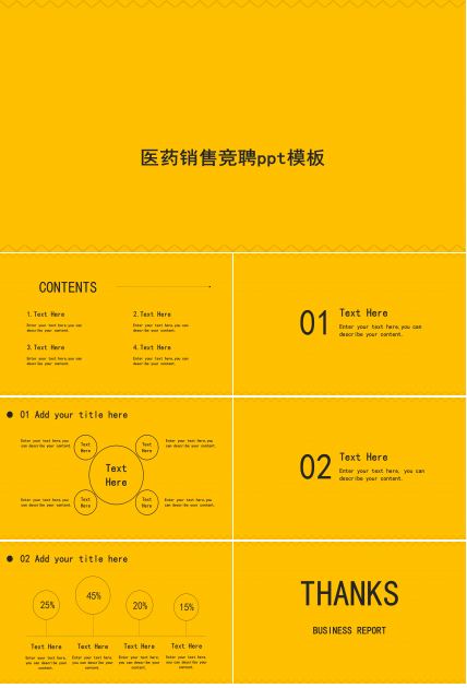 医药销售竞聘ppt模板