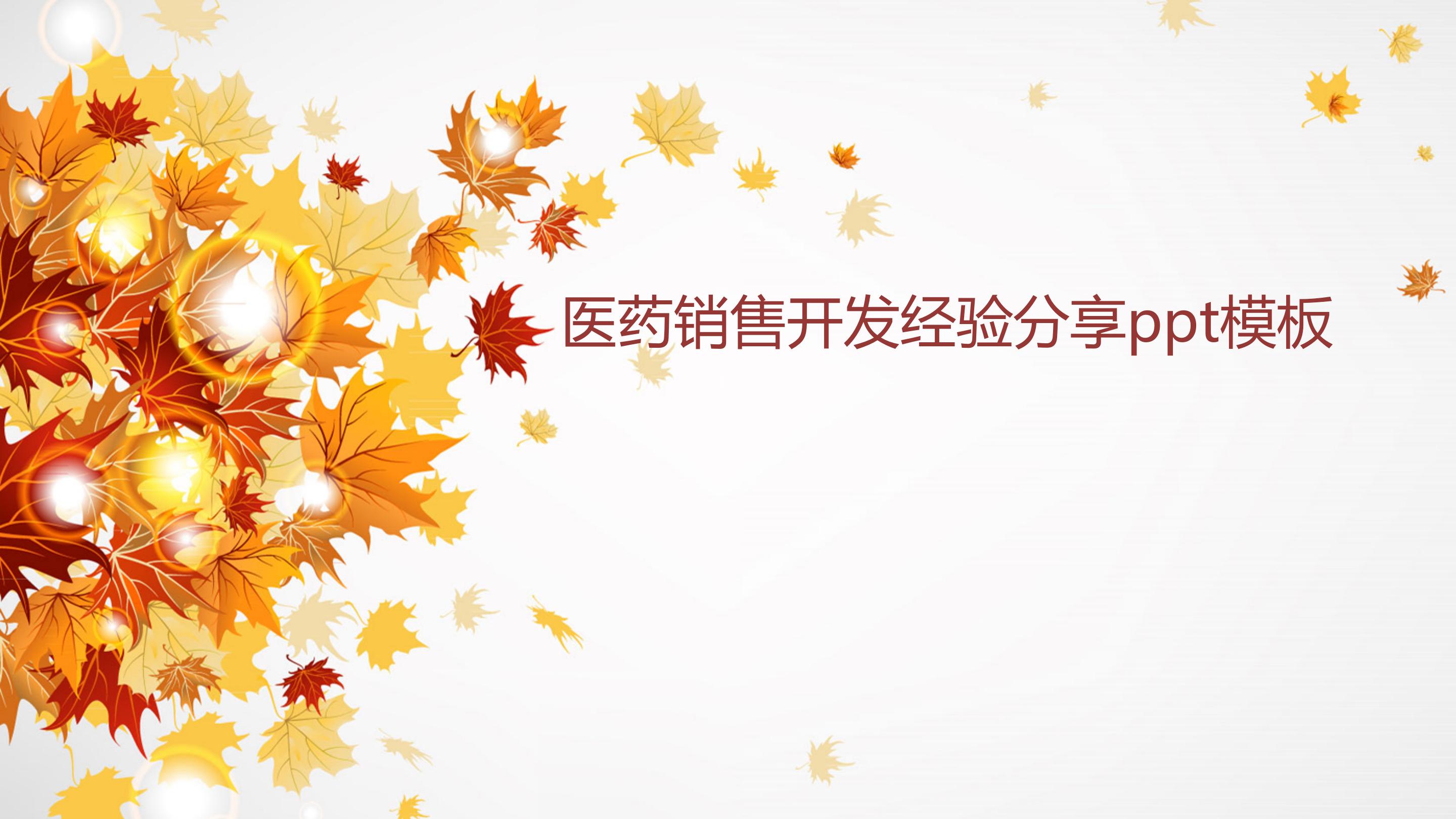 医药销售开发经验分享ppt模板