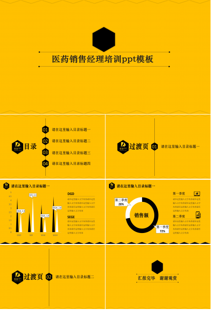 医药销售经理培训ppt模板